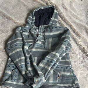 Cozy Gray Patterned Kids Hoodie
